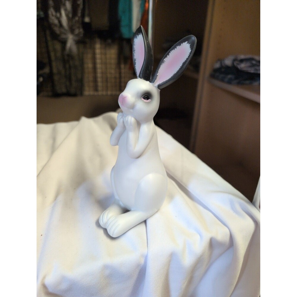 Ceramic Rabbit Figurine Decorative Collectible